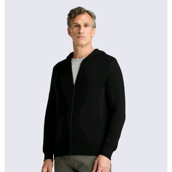 NEW Mens X Large Unbound Merino Compact Travel Hoodie In Black Jacket - Picture 5 of 6